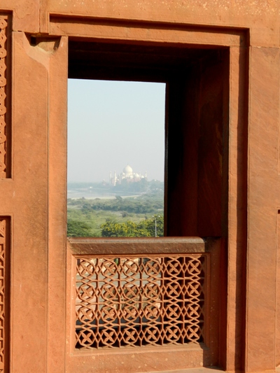View from window of agra fort!